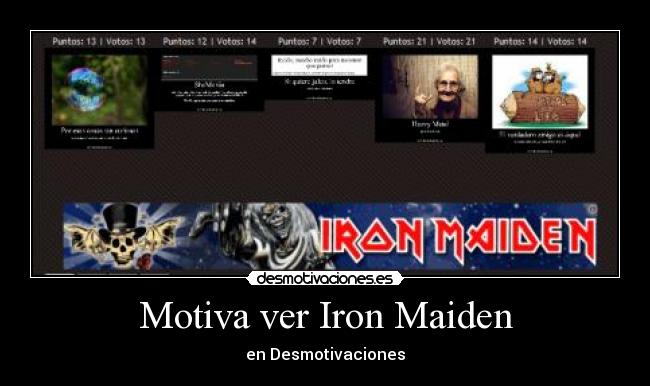 Motiva ver Iron Maiden - 