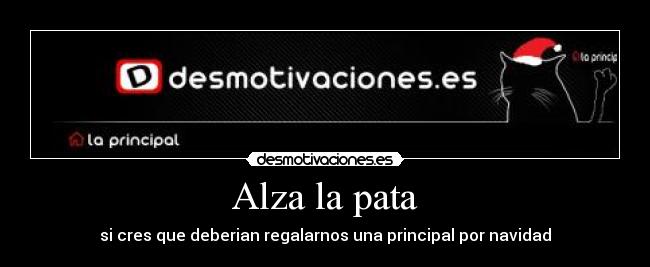 Alza la pata -