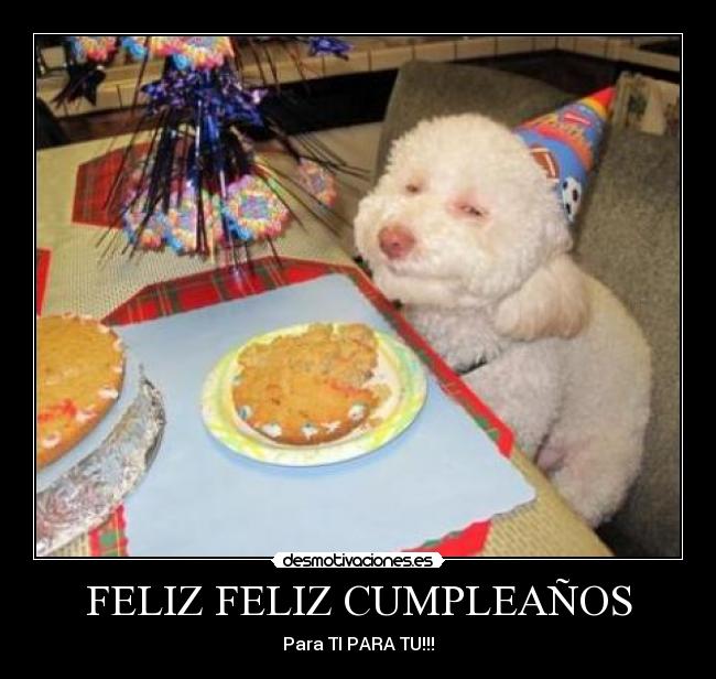 FELIZ FELIZ CUMPLEAÑOS - Para TI PARA TU!!!