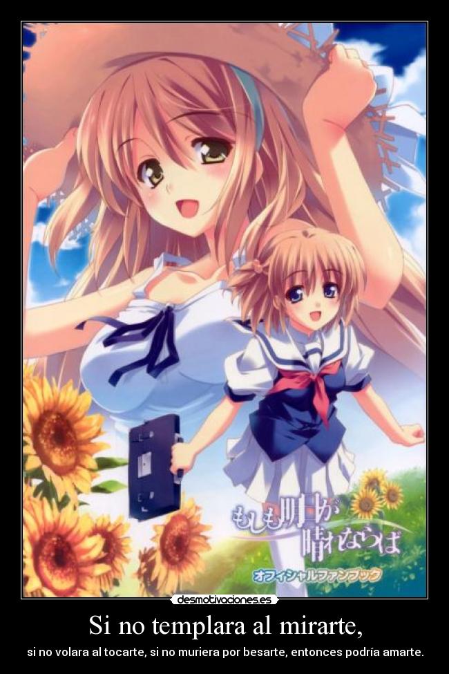 Si no templara al mirarte, - 