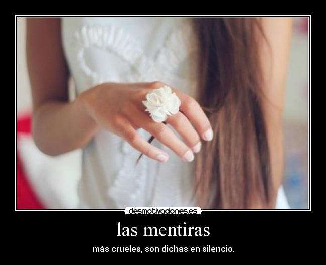 las mentiras -