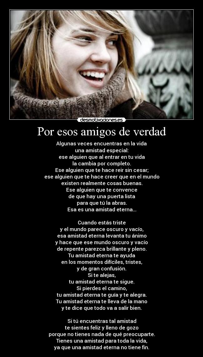 Por esos amigos de verdad -