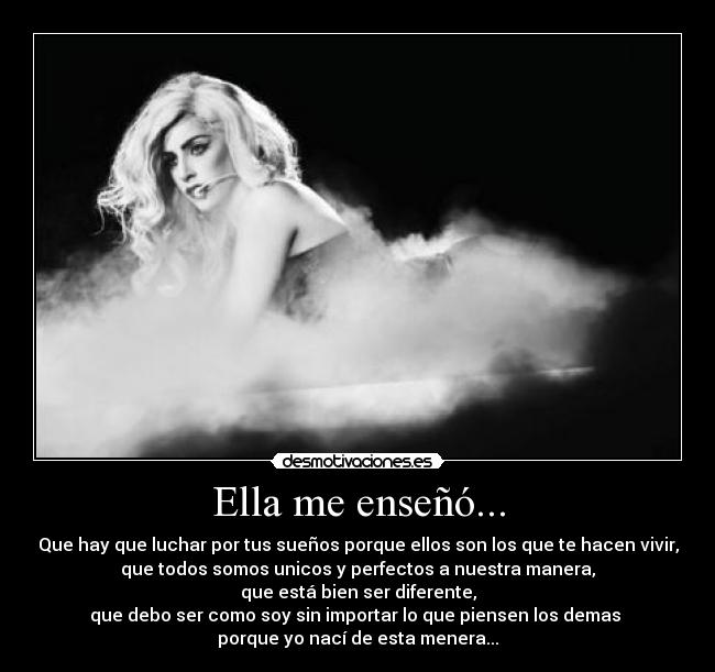 Ella me enseñó... -