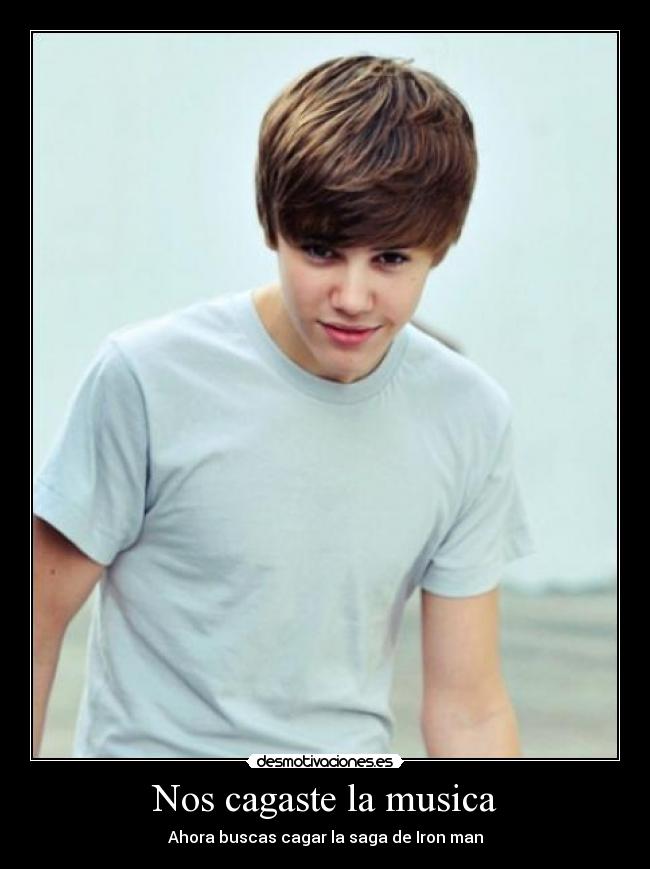 Nos cagaste la musica - Ahora buscas cagar la saga de Iron man