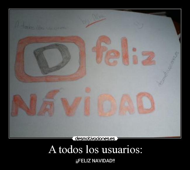 A todos los usuarios: - 