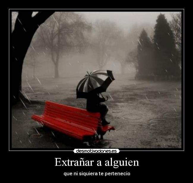 Extrañar a alguien -