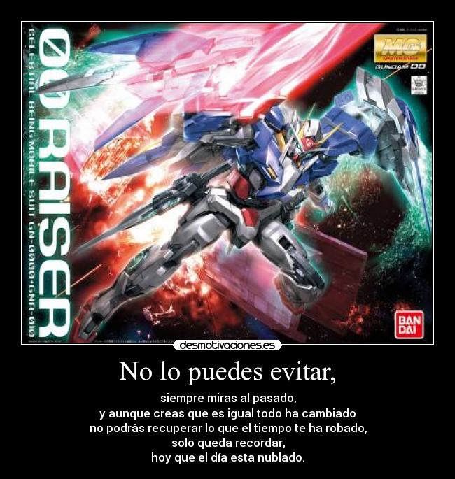 No lo puedes evitar, - siempre miras al pasado,
y aunque creas que es igual todo ha cambiado
no podrás recuperar lo que el tiempo te ha robado,
solo queda recordar,
hoy que el día esta nublado.