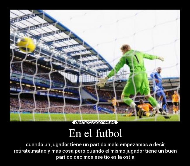 En el futbol -