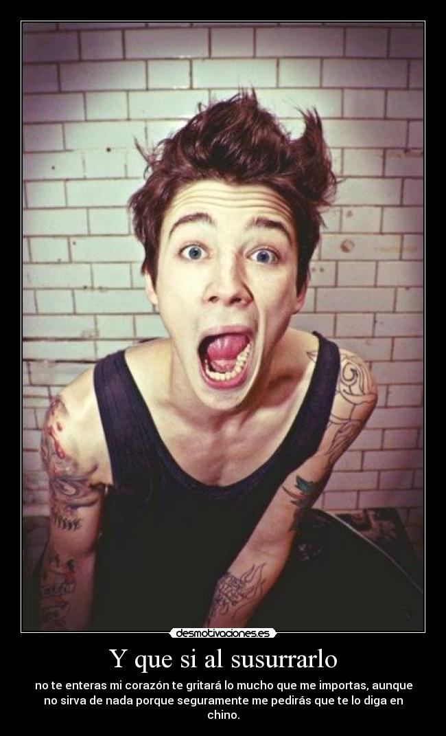 Y que si al susurrarlo - 