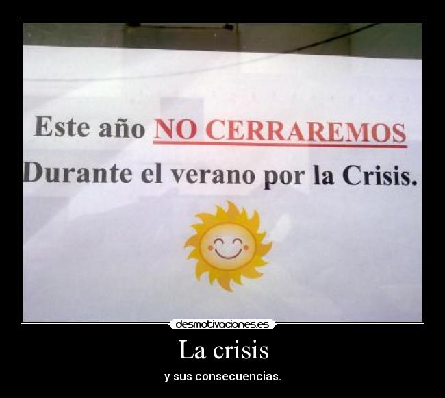 La crisis -