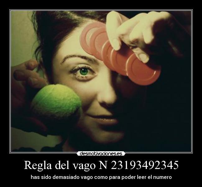 Regla del vago N 23193492345 - 