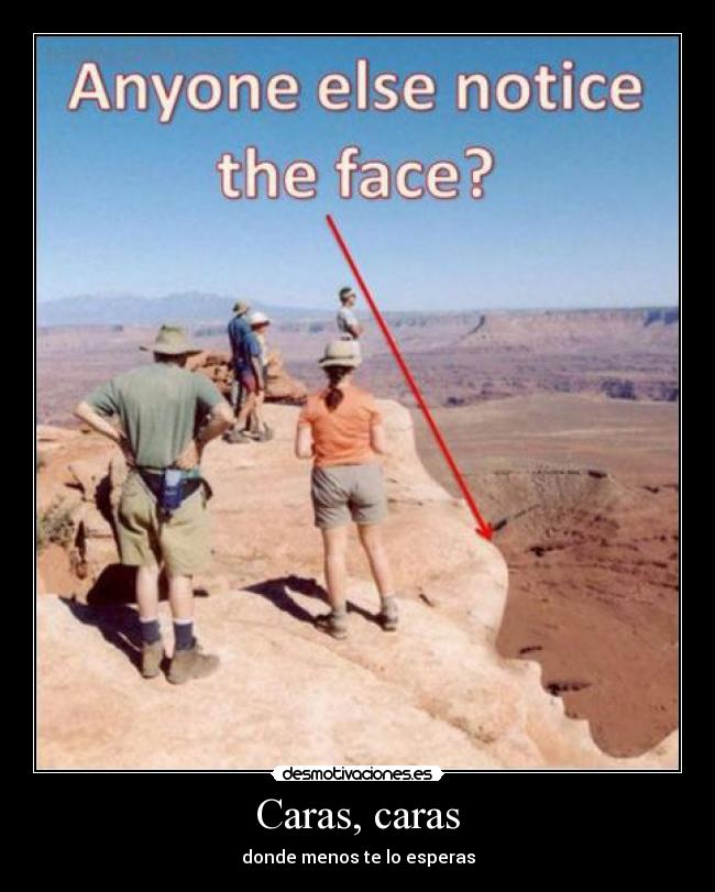 Caras, caras - donde menos te lo esperas