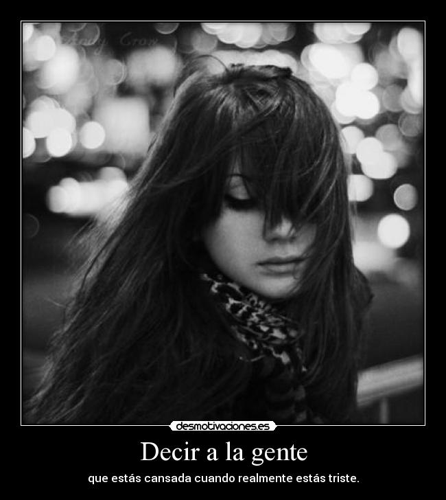 Decir a la gente - 