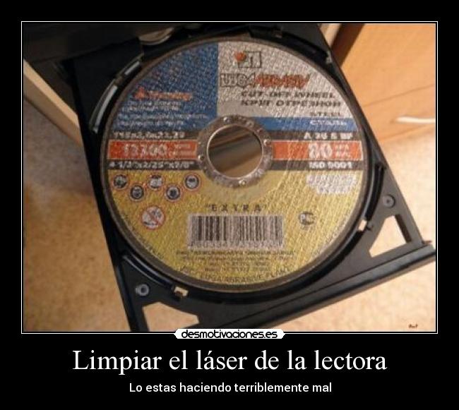 Limpiar el láser de la lectora - 