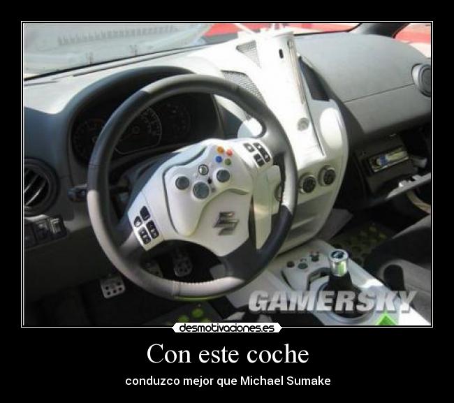 Con este coche - conduzco mejor que Michael Sumake