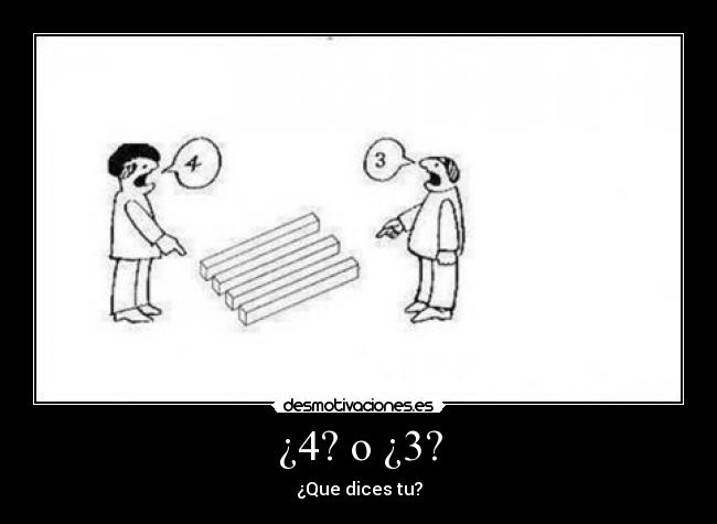 ¿4? o ¿3? - ¿Que dices tu?