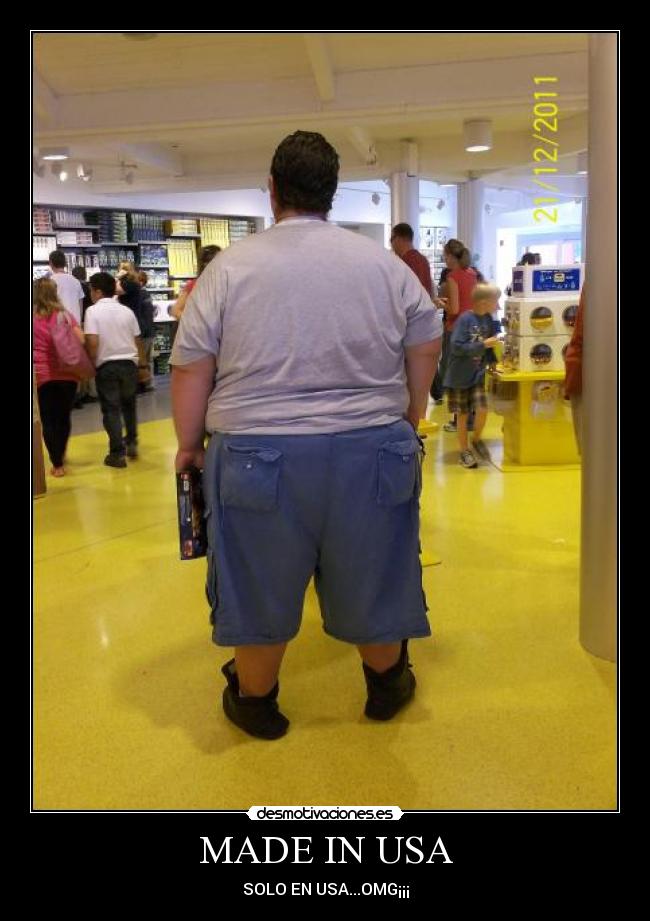 MADE IN USA - SOLO EN USA...OMG¡¡¡