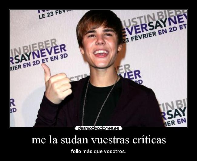 me la sudan vuestras críticas - follo más que vosotros.