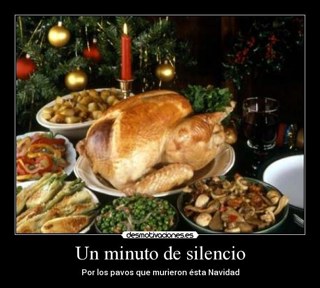 Un minuto de silencio - Por los pavos que murieron ésta Navidad