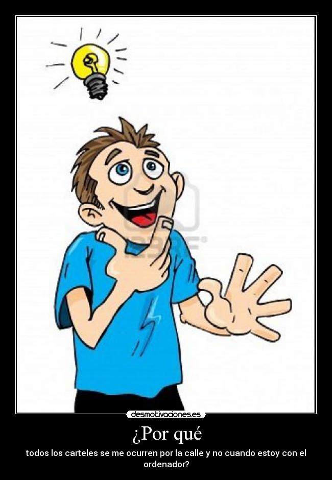 carteles idea bombilla carteles desmotivaciones