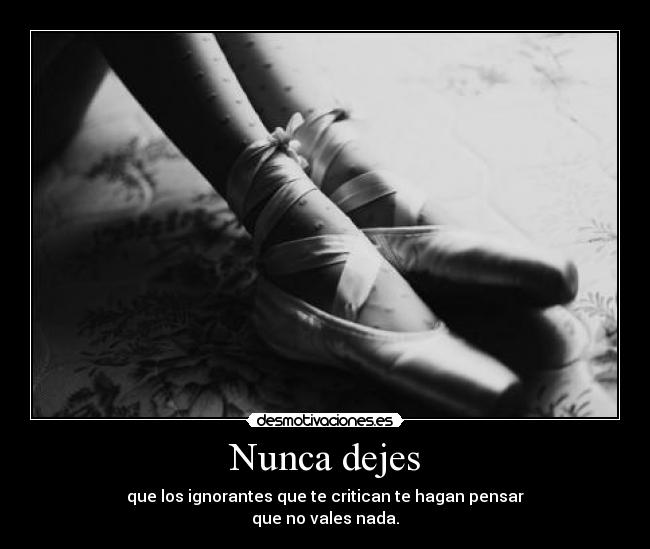 Nunca dejes - 