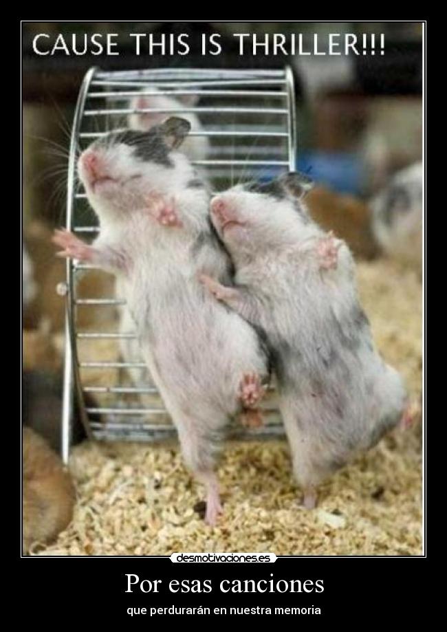 Por esas canciones - que perdurarán en nuestra memoria