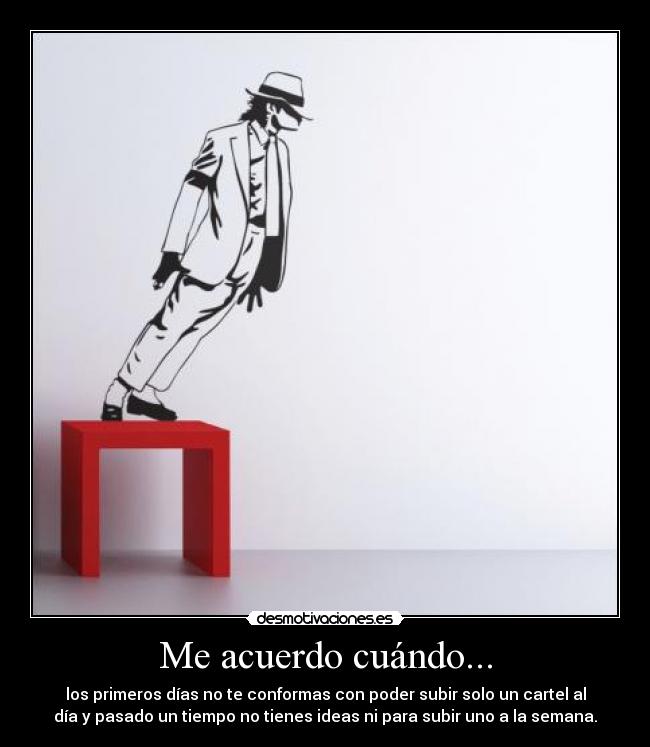 Me acuerdo cuándo... -