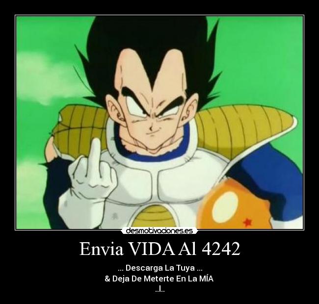 Envia VIDA Al 4242 - 