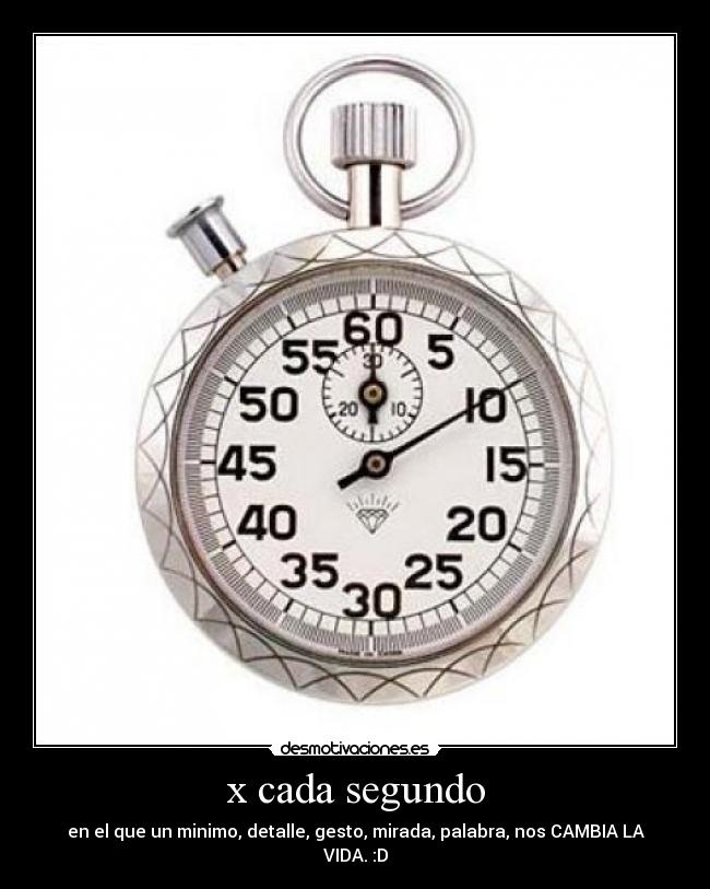 x cada segundo - 