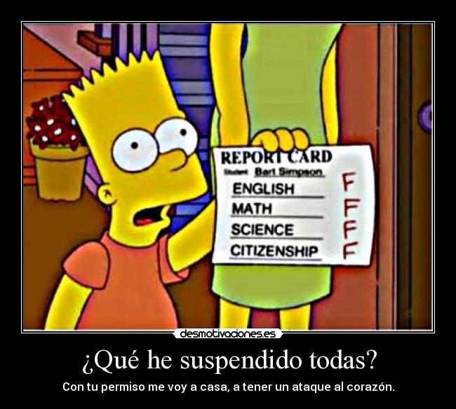 ¿Qué he suspendido todas? - 