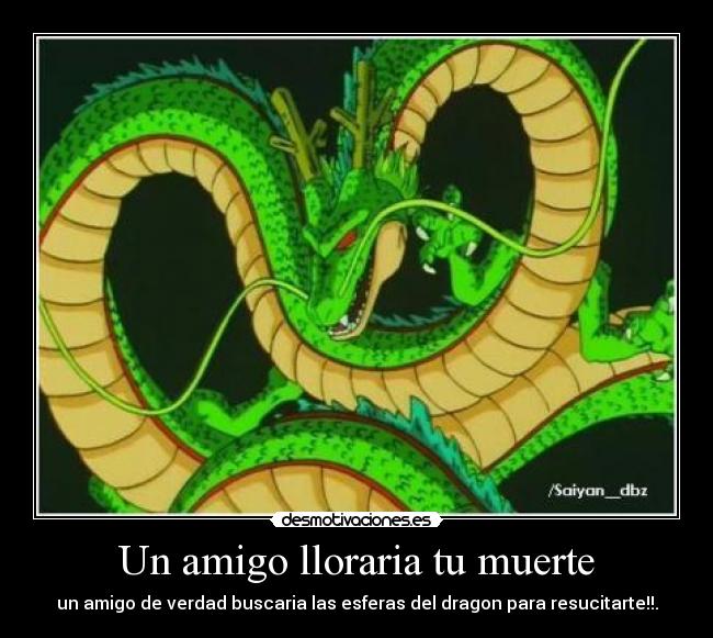 Un amigo lloraria tu muerte -