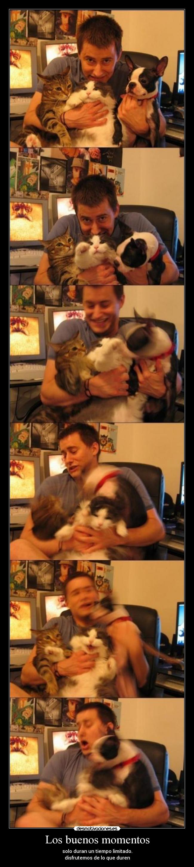 Los buenos momentos - solo duran un tiempo limitado.
disfrutemos de lo que duren