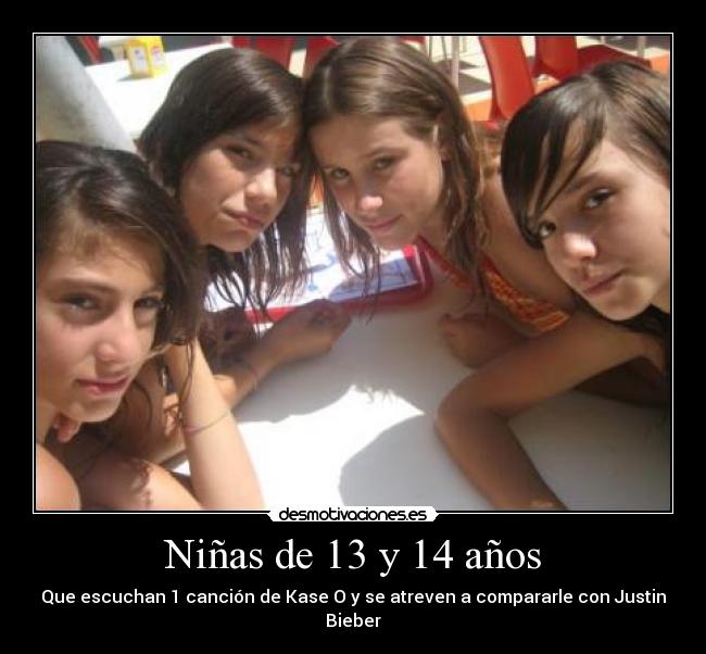 Niñas de 13 y 14 años - Que escuchan 1 canción de Kase O y se atreven a compararle con Justin Bieber