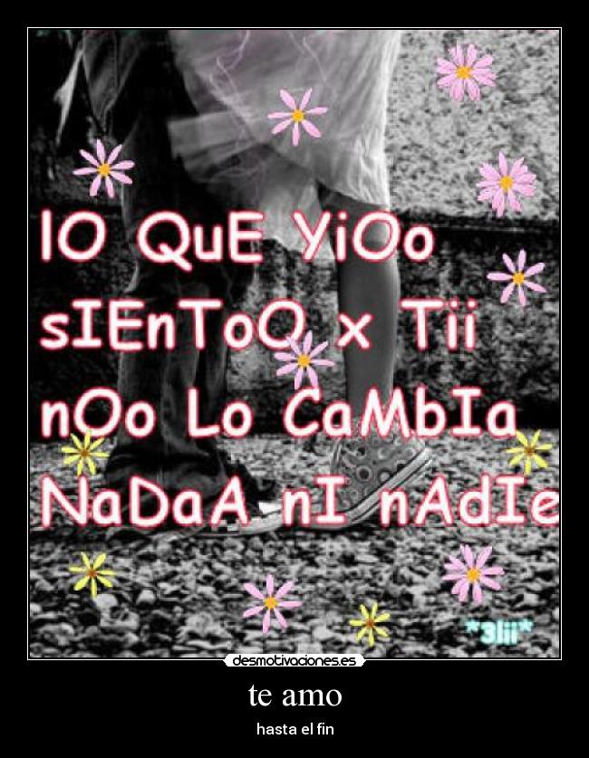 te amo -