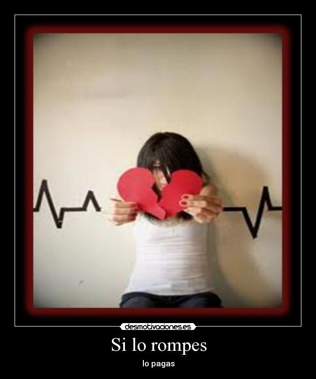Si lo rompes - lo pagas