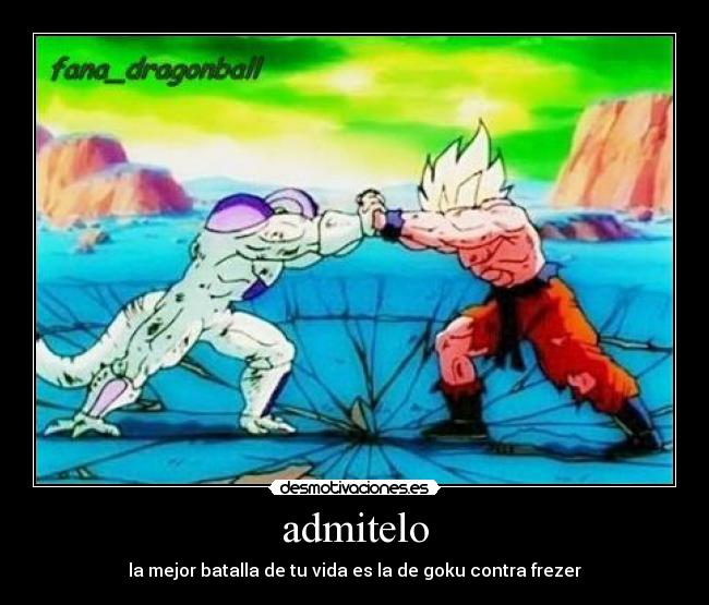 carteles goku frezer desmotivaciones