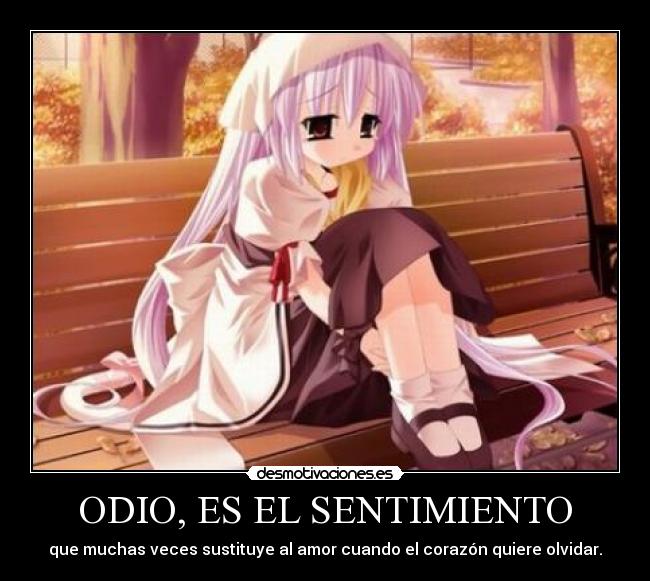 ODIO, ES EL SENTIMIENTO - 
