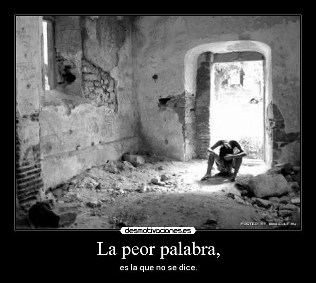 La peor palabra, - 