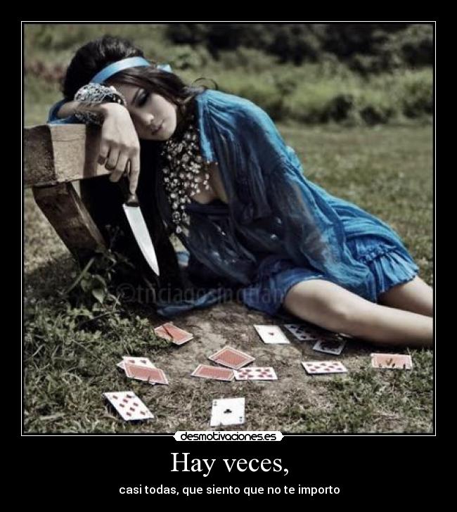 Hay veces, - 