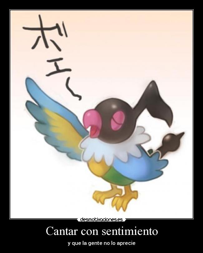 Cantar con sentimiento - 