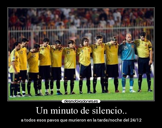 Un minuto de silencio.. - 