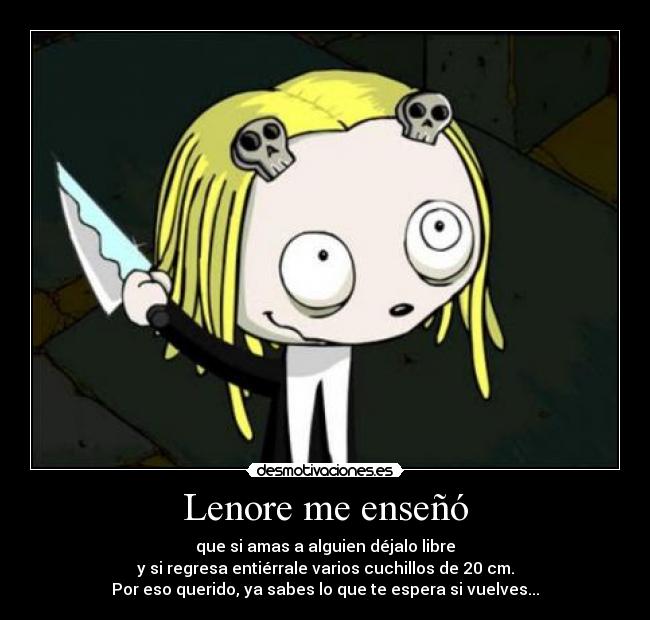 Lenore me enseñó - 