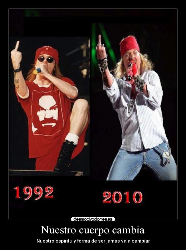Nuestro cuerpo cambia - Nuestro espiritu y forma de ser jamas va a cambiar