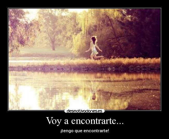 Voy a encontrarte... -