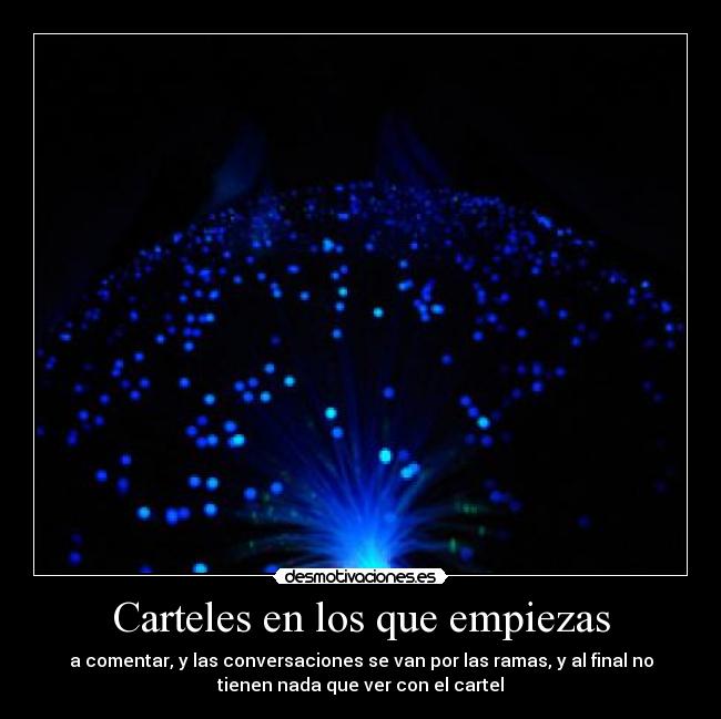 Carteles en los que empiezas -