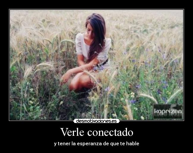 Verle conectado - y tener la esperanza de que te hable