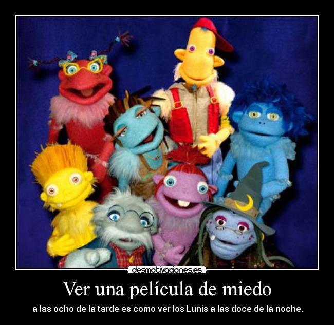 Ver una película de miedo -