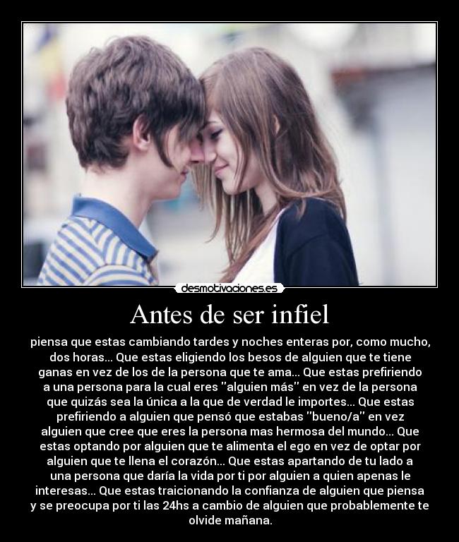 Antes de ser infiel - 