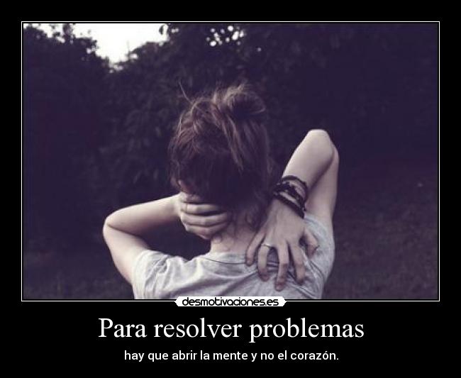 Para resolver problemas -