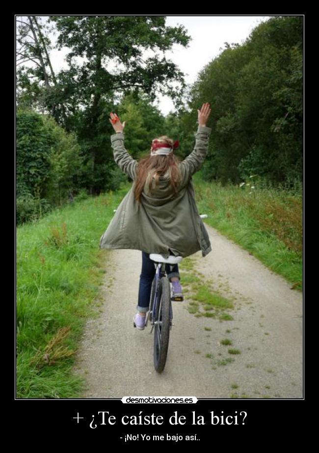 + ¿Te caíste de la bici? -